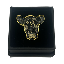 Load image into Gallery viewer, Michael McWilliams – Gentle Protagonist Cow lapel pin