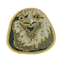 Load image into Gallery viewer, Michael McWilliams – The Gentle Protagonist – Owl lapel pin