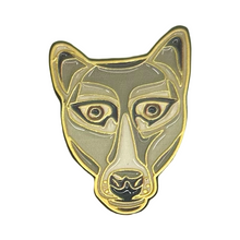 Load image into Gallery viewer, Michael McWilliams – Gentle Protagonist Thylacine head lapel pin