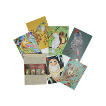Load image into Gallery viewer, Illustrations of Australian birds and animals on cards.