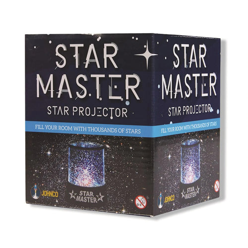 Box of a star projector with 'Star Master' branding on a white background