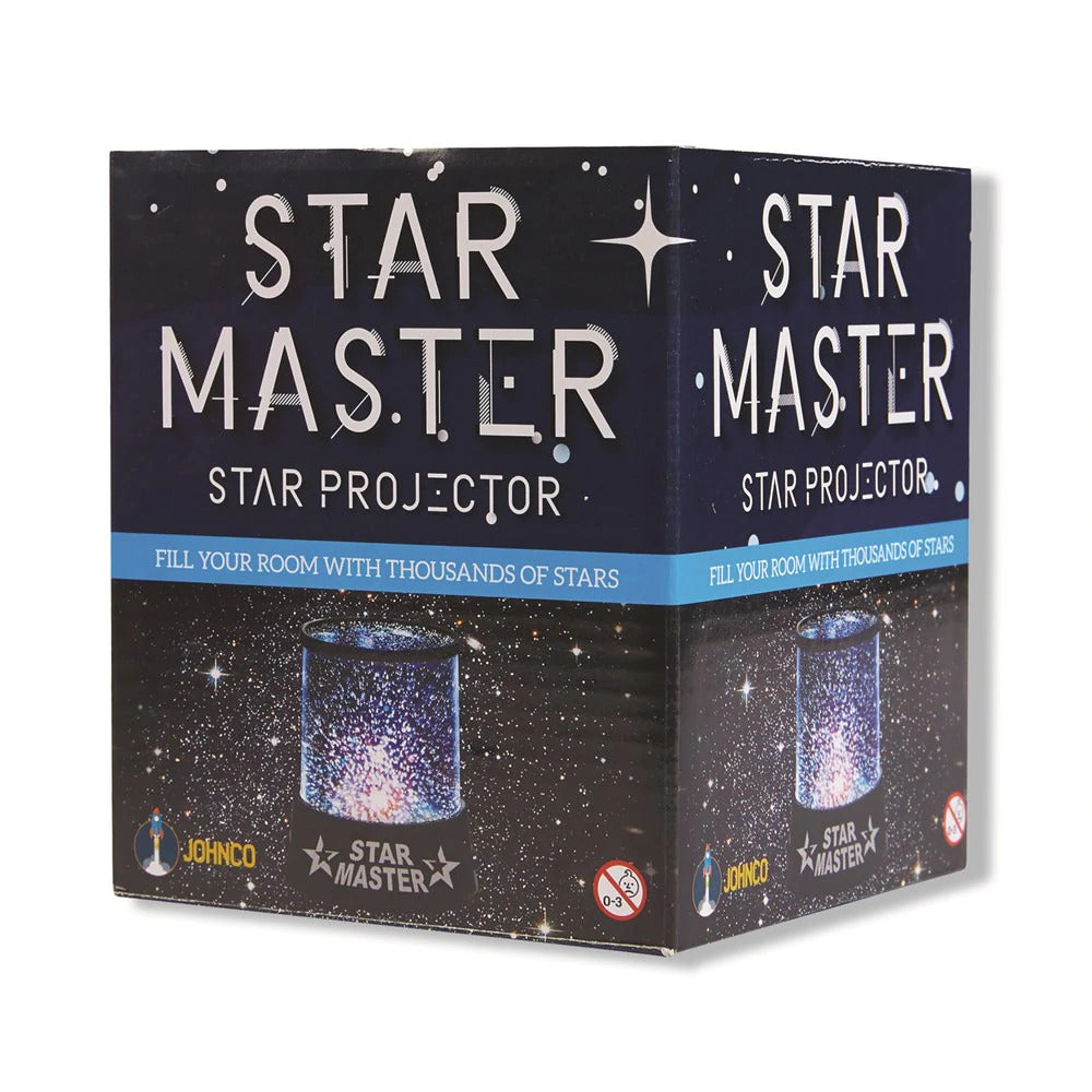Box of a star projector with 'Star Master' branding on a white background