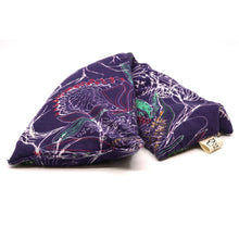 Load image into Gallery viewer, Long Purple wildflower patterned heat pack.
