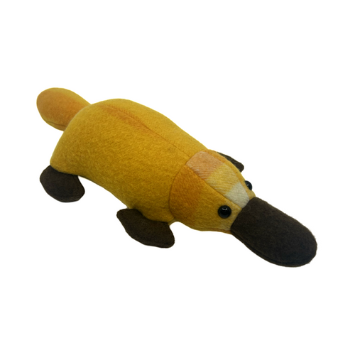 Yellow woolen push platyus.