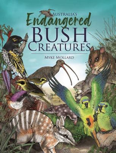 Bright coloured illustrations of Australian birds and animals.
