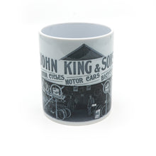 Load image into Gallery viewer, HJ King mug with John King &amp; Sons sales tent at the Royal Launceston Show 1912.

