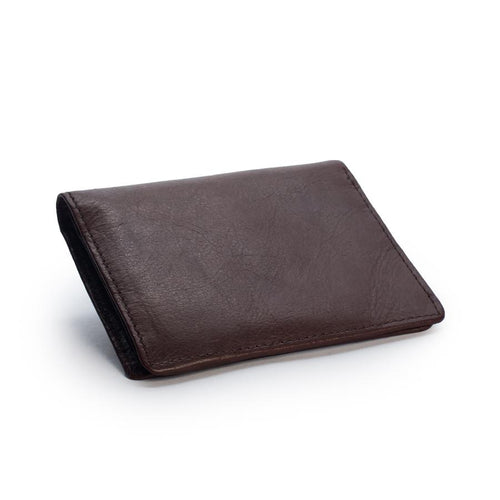 Men's brown leather wallet.