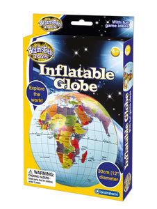 Photo of a colourful world globe.