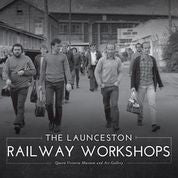 Book cover photograph of railway workers leaving work in the late 1980‘s.