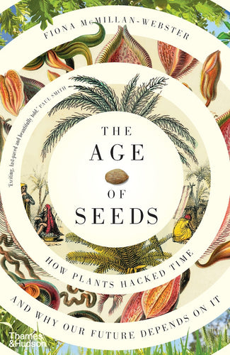 Illustrated botanical images with words in a circular format.