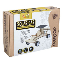 Load image into Gallery viewer, A picture of the wooden solar car.
